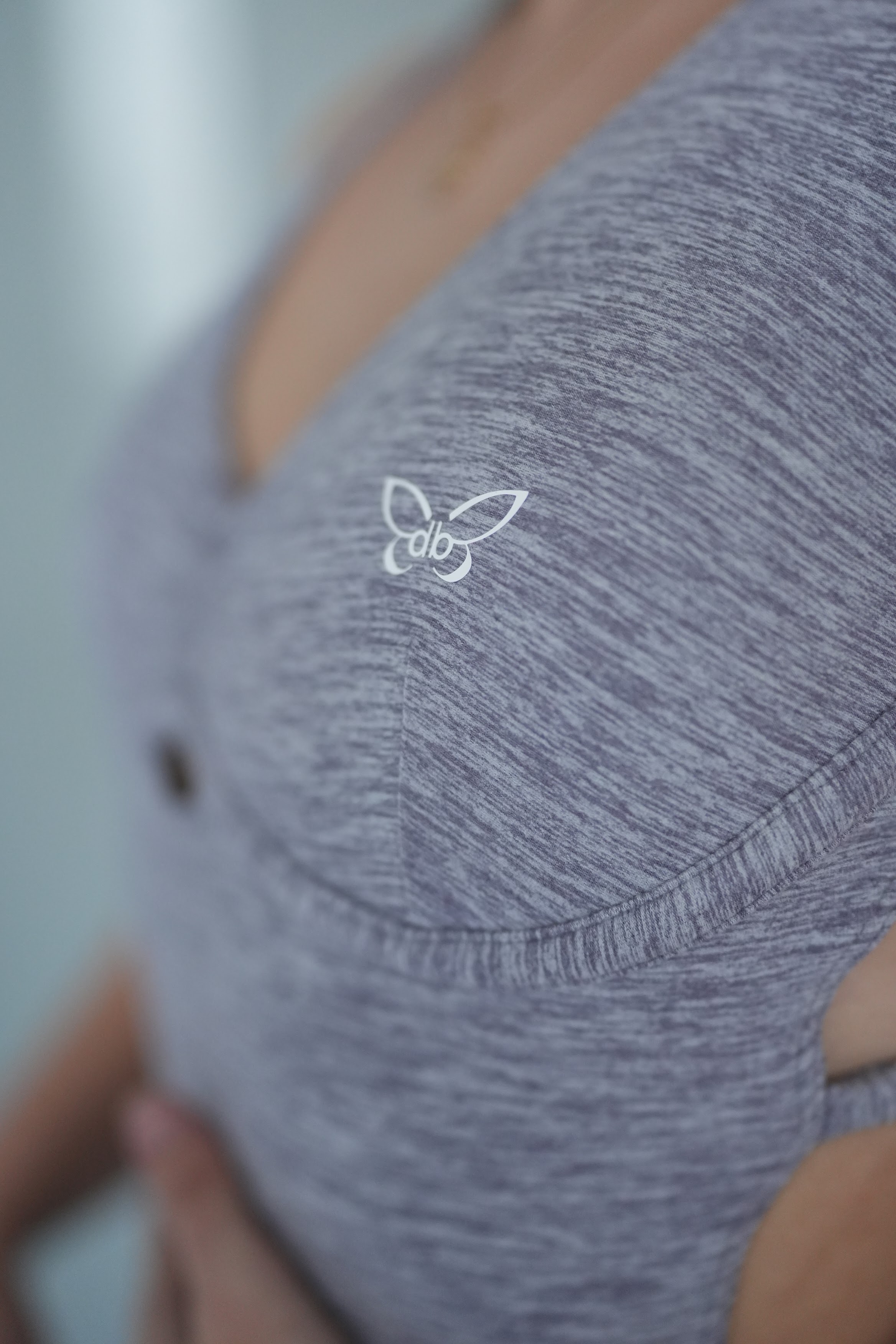Gray Heather Cross-Back Jumpsuit view 3